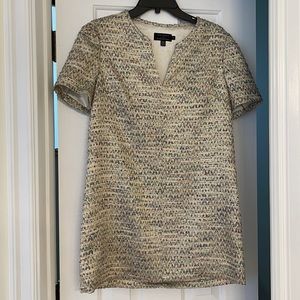 Ted Baker Gold Metallic Mini Dress